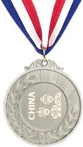 Akyol - china medaille zilverkleuring - Piloot - china cadeau - beste land - leuk cadeau voor je vriend om te geven