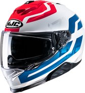 Hjc I71 Enta White Blue Mc21 Full Face Helmets S - Maat S - Helm