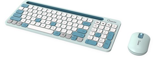 Qware Office - Clavier - Sans fil - Bluetooth uniquement - Design -  Multimédia - Incl.