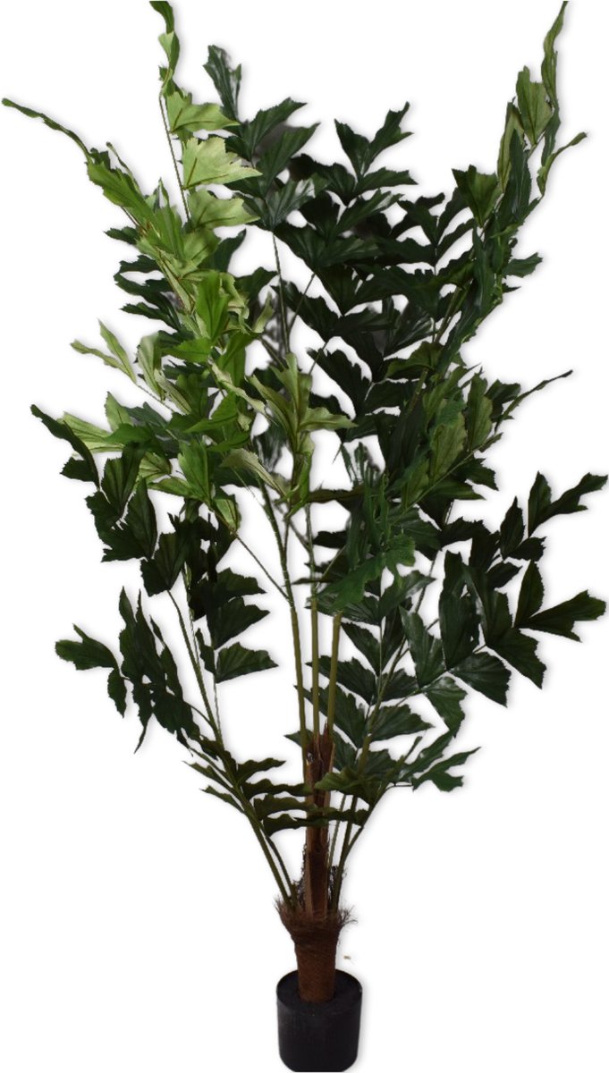 Silk-ka Kunstplant voor Binnen Palm Caryotis Mitis Groen 152 cm