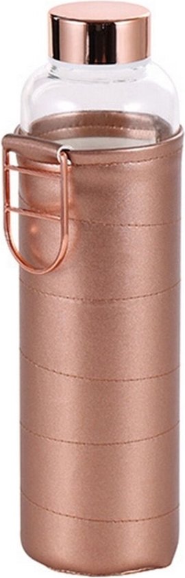 Water bottle Bergner COPPER BG Copper 600 ml Borosilicate Glass | bol.com