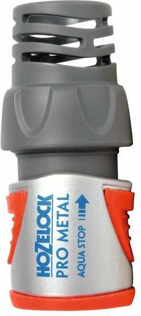 Hozelock - Metalen slangstuk PRO met waterstop (Ø 19 mm)
