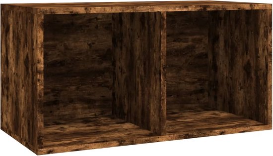 vidaXL-Opbergbox-voor-LP's-71x34x36-cm-bewerkt-hout-gerookt-eikenkleur