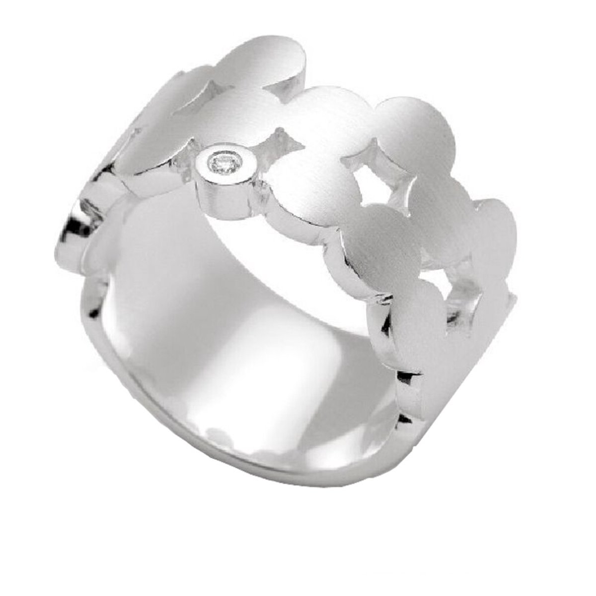 Bastian Inverun - Dames Ring - 925 / - zilver - diamant - 23960-52