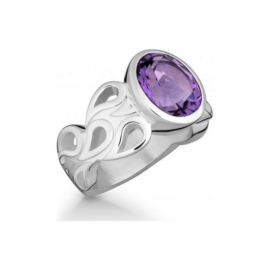 Quinn - Dames Ring - 925 / - zilver - edelsteen - 21074633