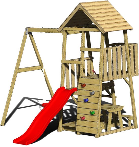 Foto: Step2 sports tastic activity center speeltoestel met sport accessoires voor kinderen glijbaan basketbal voetbal en honkbal set voor peuters speelgoed van plastic kunststof