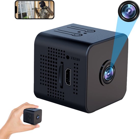 TANGMI Spioncamera, 1080p HD & nachtzicht, draagbaar, verborgen