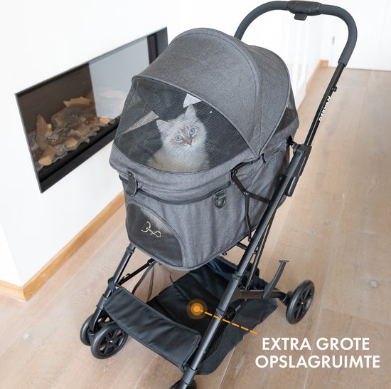 Poussette de voyage ultralégère pour animaux de compagnie, poussette pour  chien, poussette pour chat, poussette compacte