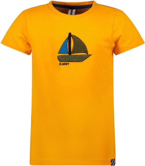 T-shirt garçon B.Nosy Sailing Ship Calm Orange
