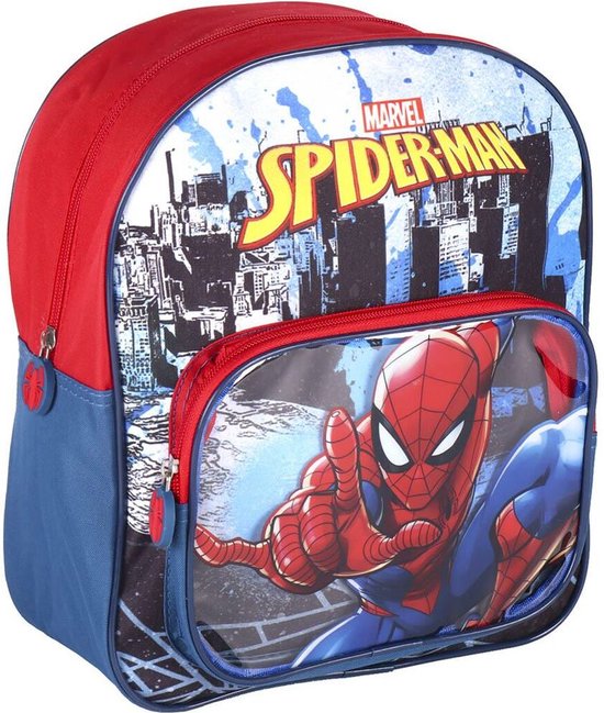 Spiderman Rugzak Save the City 2 vakken - Hoogte 30cm