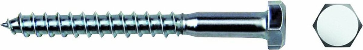 Schroefdoos CELO Din 571 8 x 50 mm 50 mm Ø 8 mm Verzinken (250 Stuks)