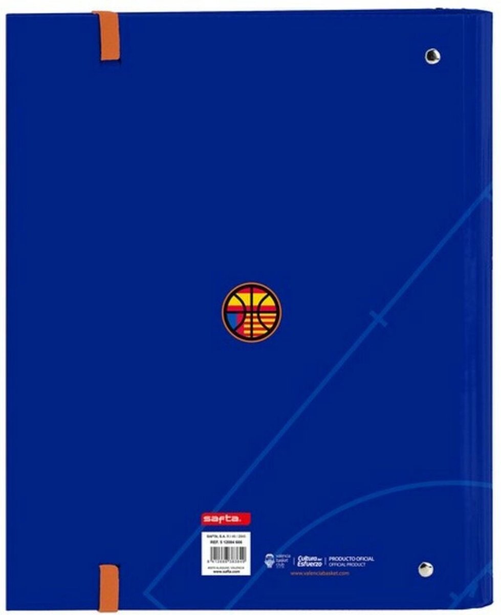 Ringmap Valencia Basket M666 Blauw Oranje (27 x 32 x 3.5 cm)