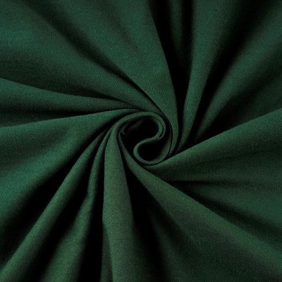 hoeslaken 140x200cm zacht katoen donkergroen