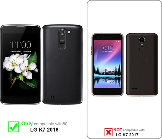 Coque Cadorabo pour LG K7 2016 en ROSE TRANSPARENT - Housse de protection en silicone TPU flexible