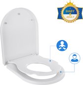 Bol.com Coree WC Bril U-vormige - Met Magnetische toiletbril voor kinderen - Antibacterieel - Softclose - Toiletbril met Deksel ... aanbieding