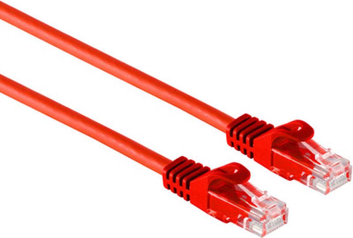 Powteq professional - 3 meter - CAT 7 netwerkkabel / internetkabel - 10 Gbit - Rood