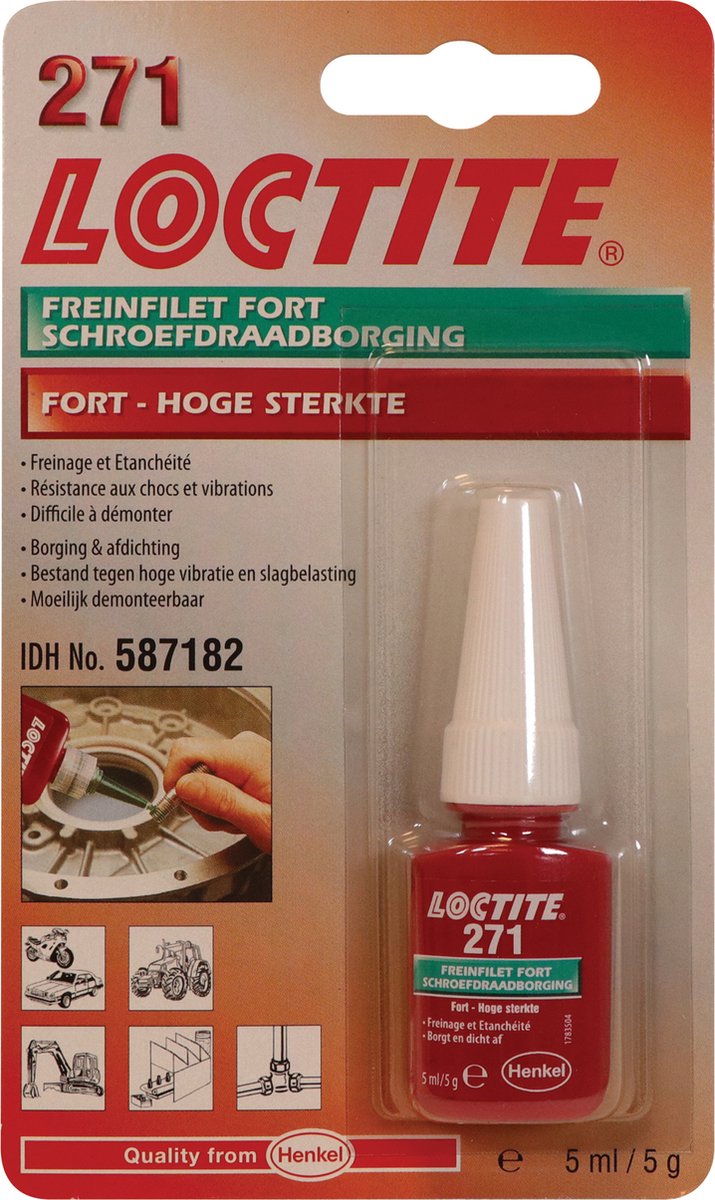 Goedkoopste Loctite - 2701 - Draadborging (blauw) - 5ml