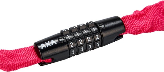 AXA Rigid RCC 120 - Kettingslot - Slot voor Fietsen - Code - 120 cm lang - 3,5 mm - Roze van AXA — afbeelding 2