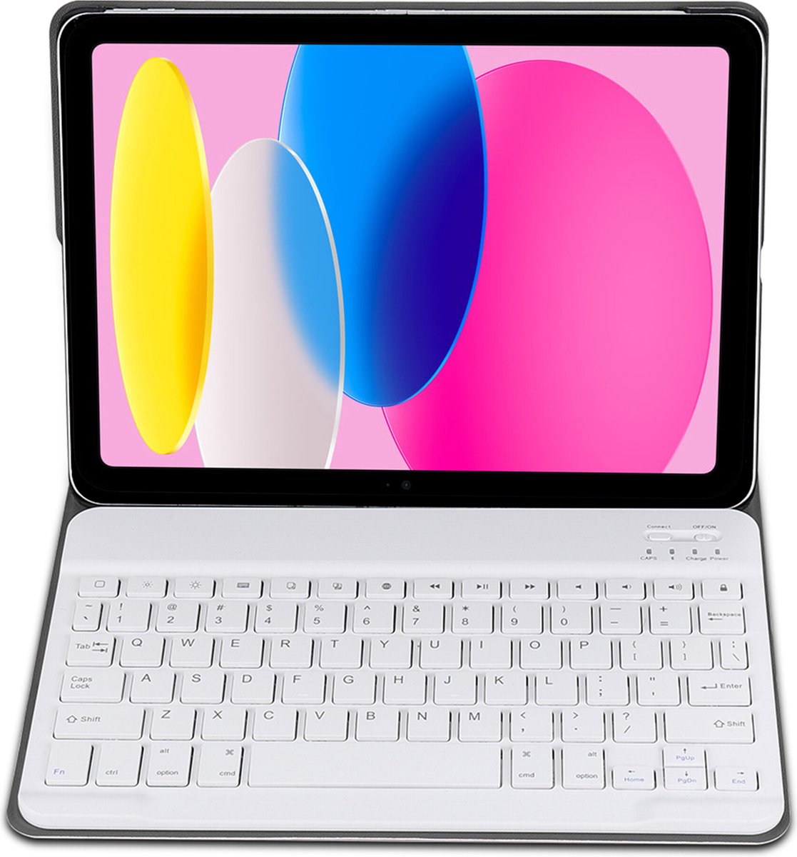 Hoesje - Geschikt voor Apple iPad 10 (2022) - 10.9 inch - 10e Generatie - Keyboard Book Cover - Toetsenbord Case - Hoes - Rosé goud — cadeau in Telefoon & Tablet - foto 3