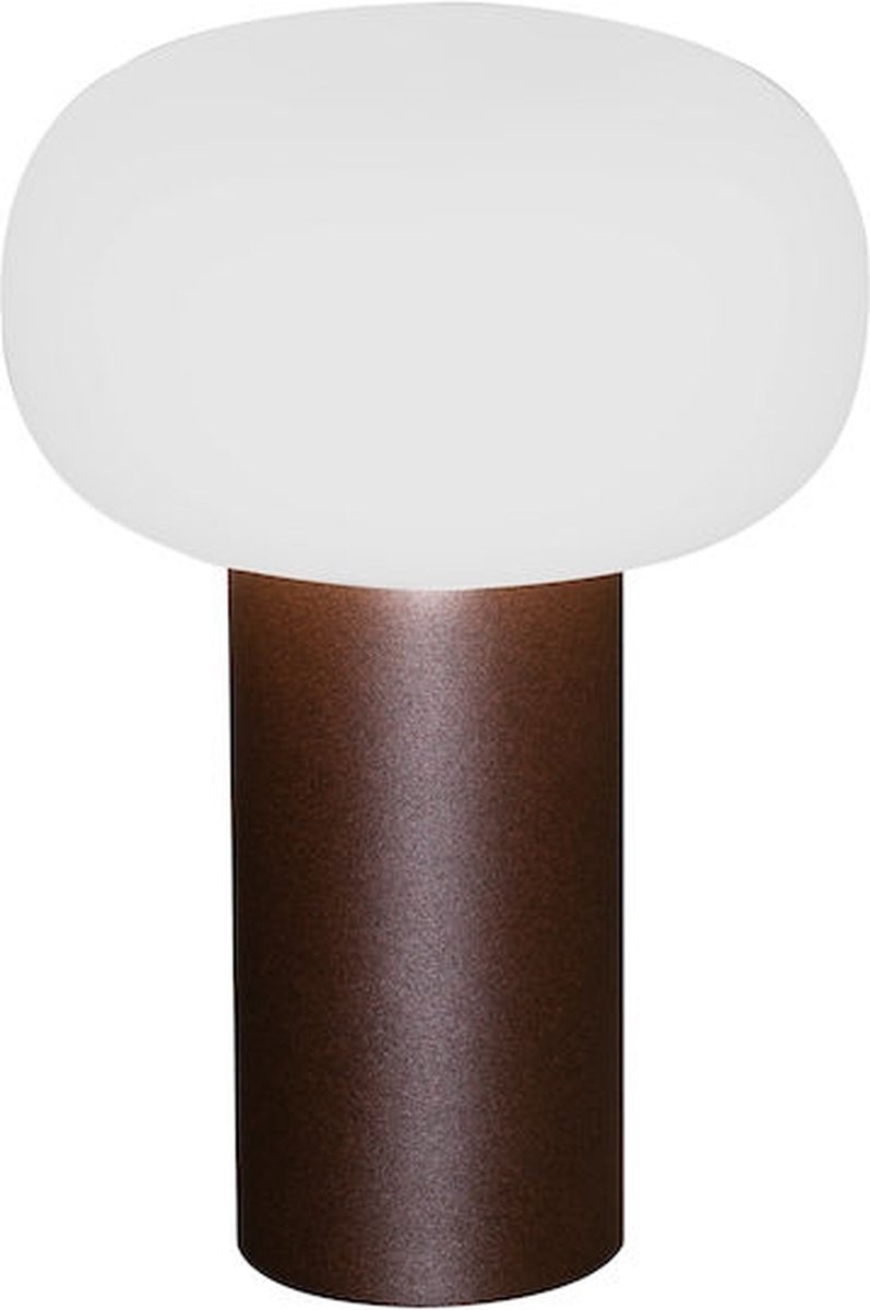 Tafellamp Antibes | 1 lichts | bruin | aluminium | oplaadbaar | RGB | accu / batterij | USB