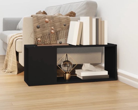 The Living Store TV-meubel - Klassiek - Televisiekast - 80 x 24 x 32 cm - Zwart