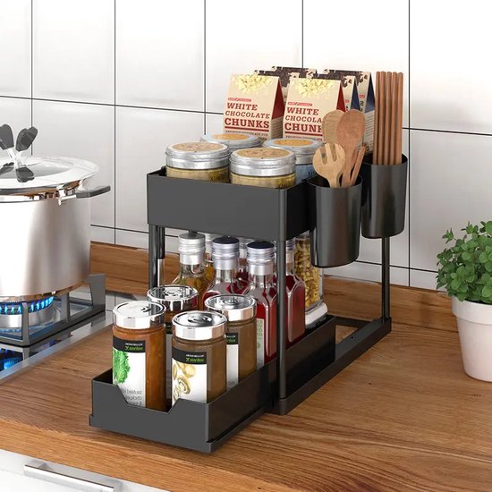Keuken Caddy Glijdende Koffieblad Mat, Koffieblad, Verschuifbare Koffiezetapparaat Lade Mat Aanrecht Koffiezetapparaat Apparaat Bewegende Houder Zwarte teller schuiflade Keuken Caddy Glijdende Koffieblad Mat, Koffieblad, Verschuifbare Koffiezetapparaat Lade Mat Aanrecht Koffiezetapparaat Apparaat Bewegende Houder Zwarte teller schuiflade
