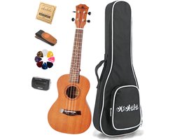 Knobbout Music United Sopraan ukelele, Sapeli hout, Volledig pakket