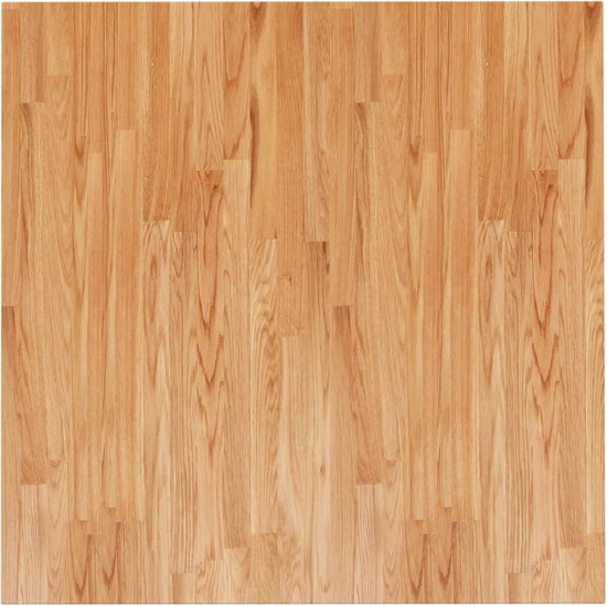 vidaXL Plateau de table carré 90 x 90 x 2,5 cm Chêne massif Marron clair