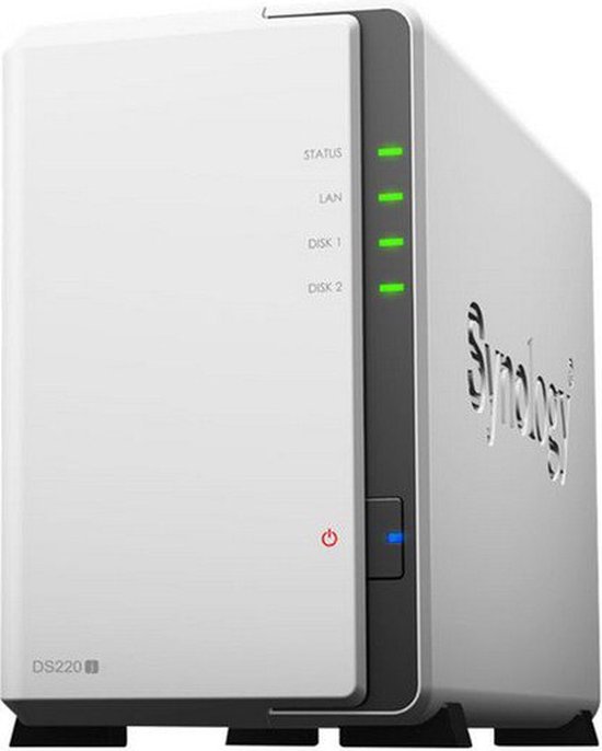 Synology DS220J - NAS - Barebone / Zonder harde schijven - Geschikt voor 2.5" en 3.5"