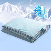 ComfyCribs Koeldeken 150 x 200 cm - zelfkoelende deken - Q-max > 0.44 cooling blanket - koeldeken voor mensen - zomerdeken - verkoelende deken voor mensen tijdens slapen, bed, bank en reizen