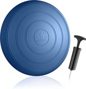 Balkussen, inclusief pracht en praal; doorsnee: 33 cm; met noppen; Balankussen verhaal voor fitnesstraining, revalidatie, huisvestingscorrecties en evenweight soefeningen., blauw