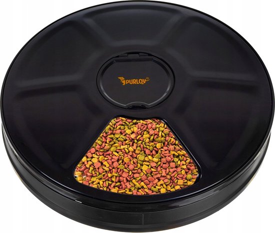 Automatische Voederautomaat 0,90L Zwart met Timer - Automatische - €26,49