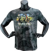 Super Pro Thai Dry Gear - Polyester - T-Shirt Pattaya Zwart - XXL