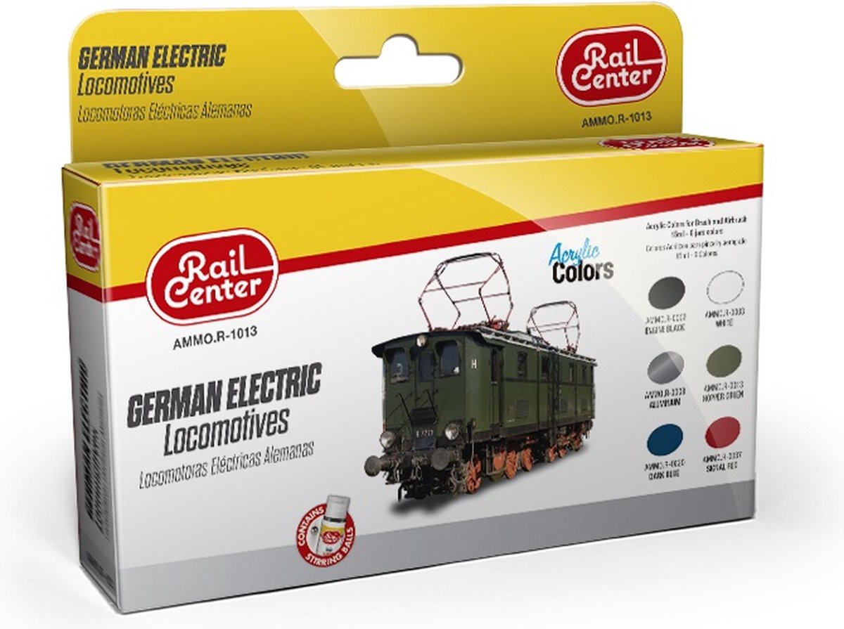 AMMO by Mig Jimenez Hobbyverf Acrylverf - MIG R1013 German Electric Locomotives - Acryl Set Verf set - 6x 15 ml