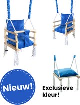 Balançoire de Luxe en bois 3 en 1 bleue pour bébé et balançoire pour enfants - Balançoire pour Bébé - Balançoire qui grandit avec votre enfant - Chaise à bascule - Balançoires - fait main