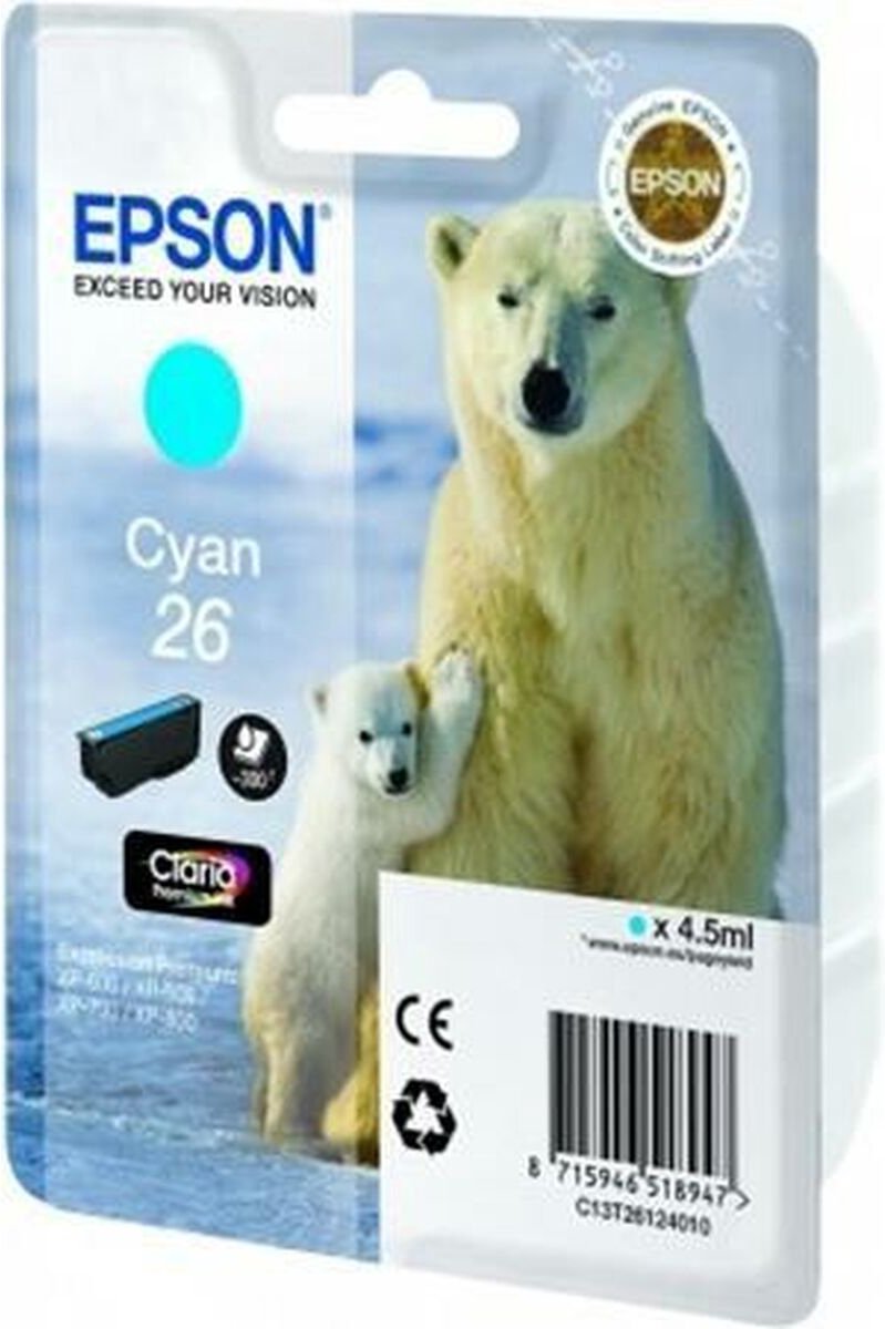 Epson 26 (T2612) - Inktcartridge / Cyaan