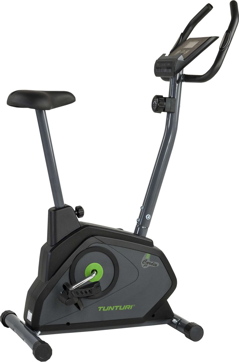 Tunturi Cardio Fit B30 Hometrainer - Fitness fiets met 8 weerstandsniveaus - Voorzien van tablethouder en transportwielen - Tunturi