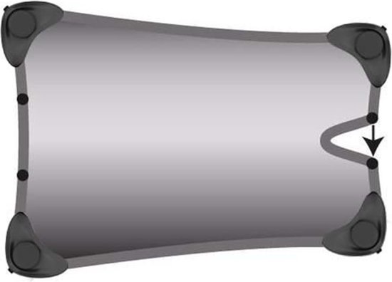 Yrda Stretchy zonnescherm voor in de auto