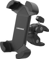Lukana Telefoonhouder Fiets - Fatbike - Universeel - GSM Mobiel Houder - Anti Schok & 360 Graden Rotatie - Ook Voor Motor & Scooter of Kinderwagen