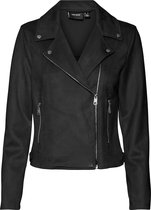 VERO MODA VMJOSE AW23 SHORT FAUX SUEDE JACKET NOOS Dames Biker - Maat M