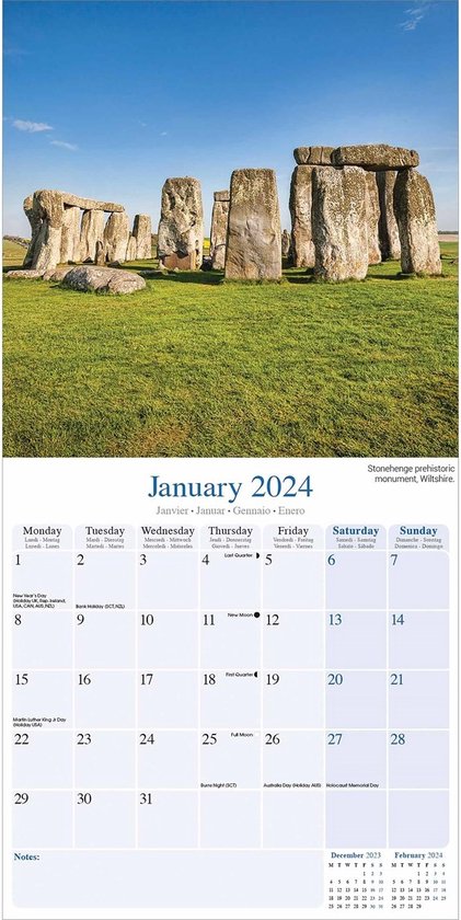 Engeland / England Kalender 2024  bol