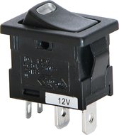 Interrupteur LED 12V 10A rouge 19x12mm