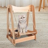 Katten Stevige Schommel Hangmat Houten Zomer Opknoping Katten Bed Vier Seizoenen Poes Kitten Huisdier Bedje Kat Accessoires Eenvoudig Te Monteren