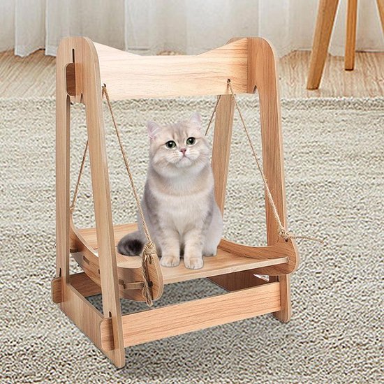 Handgemaakte Boho Macramé Hangmat Voor Katten - Stijlvolle Kattenmand Voor Binnengebruik En Decoratie