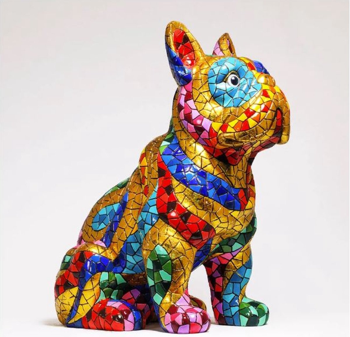BARCINO DESIGNS - CARNIVAL Edition - Bulldog classico gold 22cm