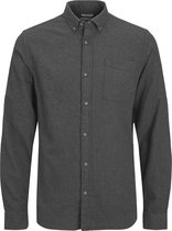 Jack & Jones Overhemd Jjeclassic Melange Shirt Ls Sn 12235974 Dark Grey Melange Mannen Maat - S