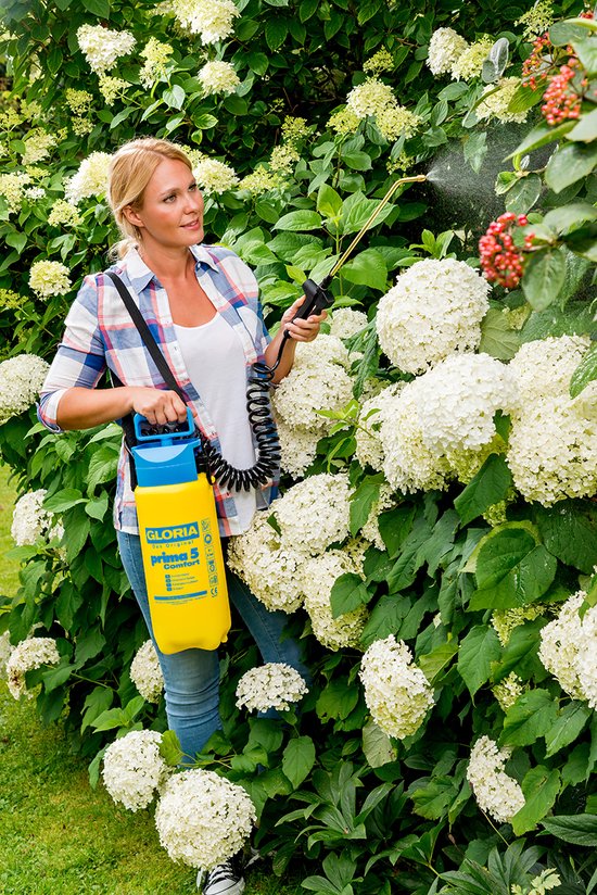 Gloria Haus und Garten 000091.0000 prima 5 Comfort Drukspuit 5 l Compressoraansluiting, Spiraalslang van Merkloos	 — afbeelding 3