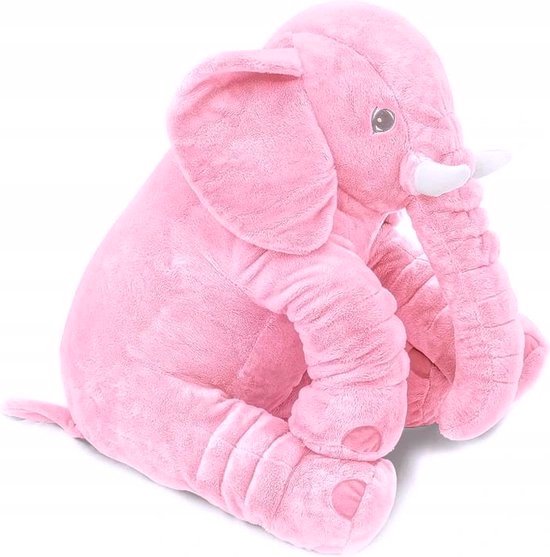 Éléphant rose - grand doudou en peluche douce - bébé et enfant - cadeau de  maternité 