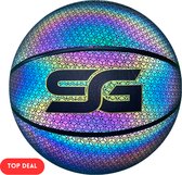 Lichtgevende Basketbal – Reflecterend – Holografisch – Voor kinderen en volwassenen – Wit/Roze/Zwart/Blauw/Geel/Paars