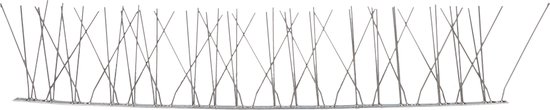 Excellent Duivenpinnen - Vogelpinnen - Duivenverjager - Vogelwering - 50 cm - 78 pinnen - RVS